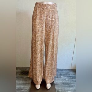 LUUKSE Tan Wide Leg High-Waisted Pants